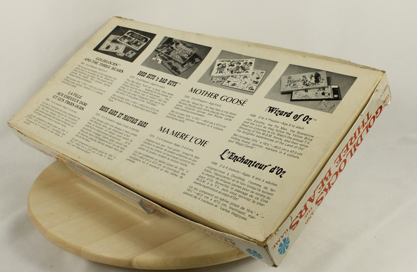 Vintage Goldilocks and 3 Bears Board Game