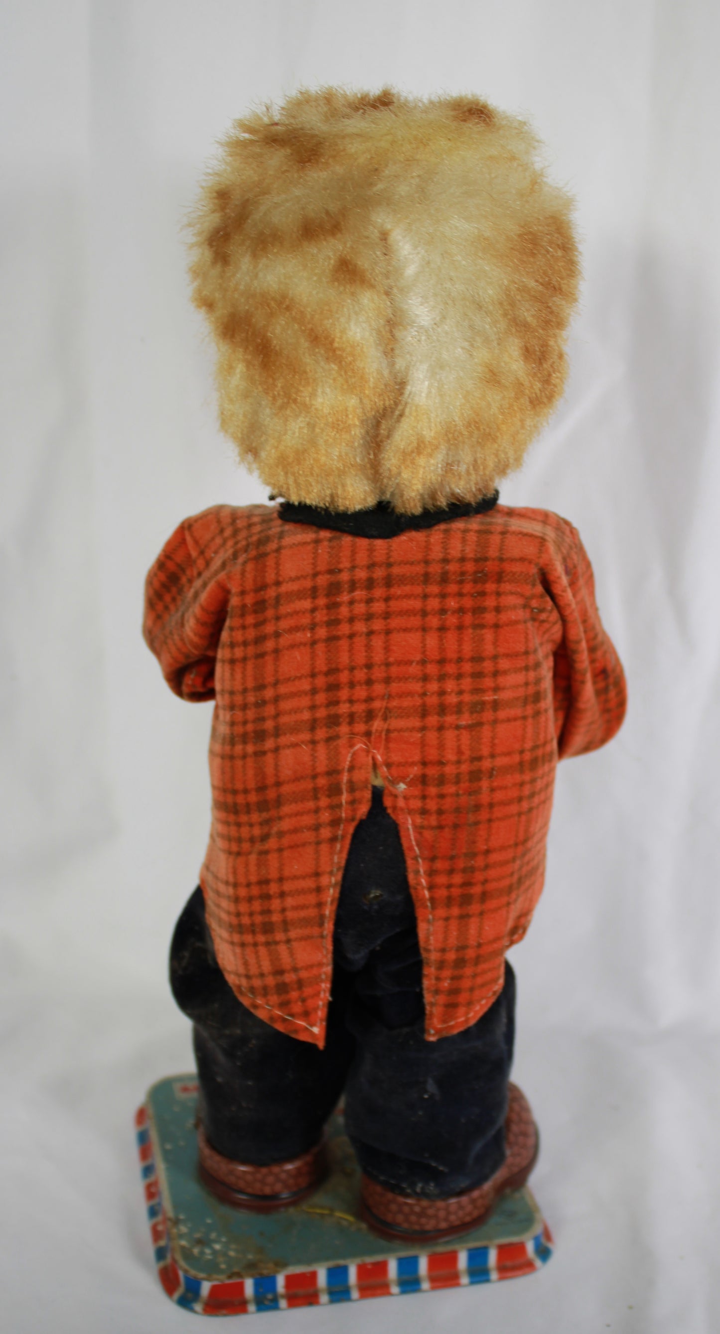 Vintage Japanese Nomura Rosko Battery Operated Sweeping Clown Toy