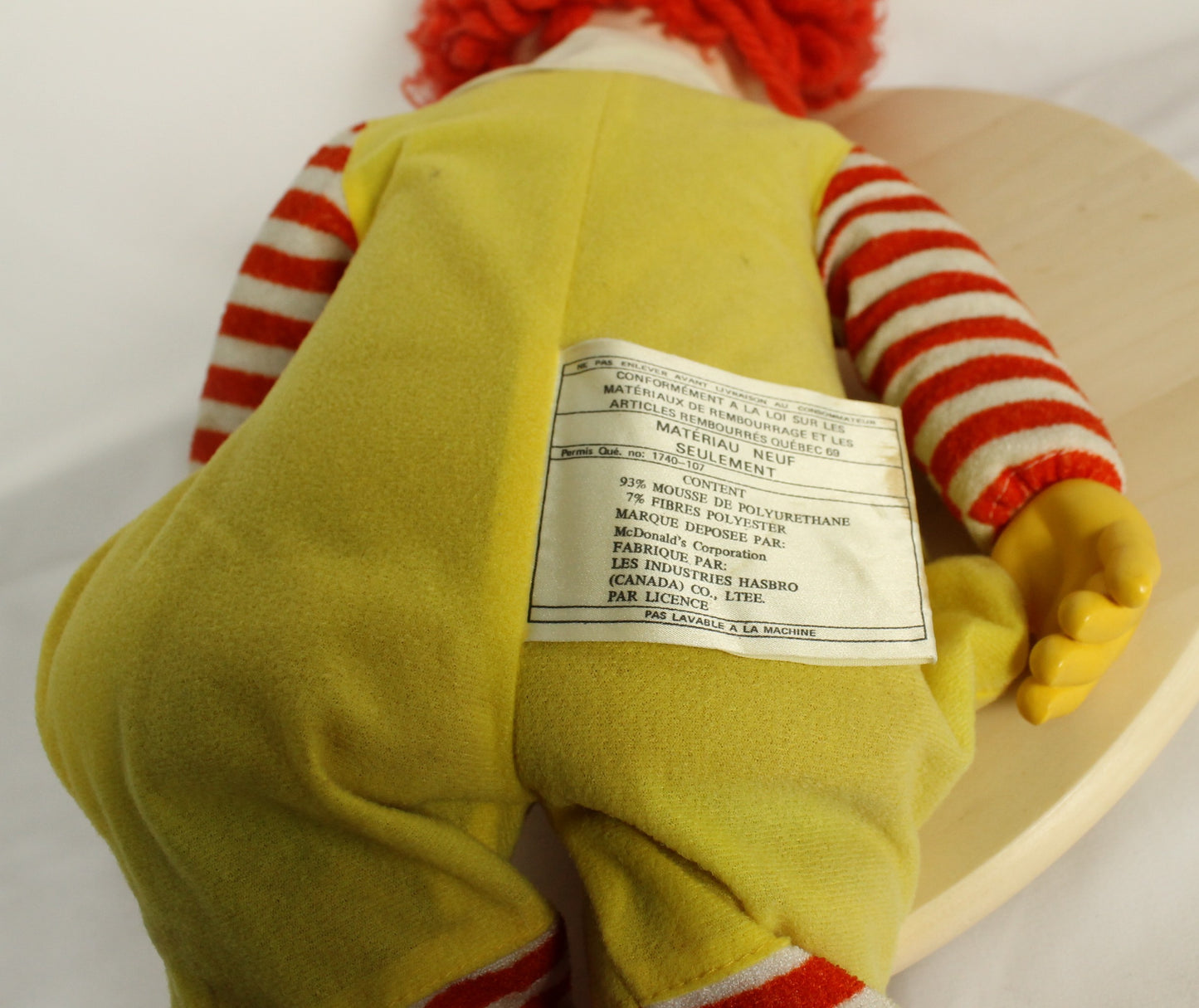 Vintage Ronald McDonald Stuffed Toy