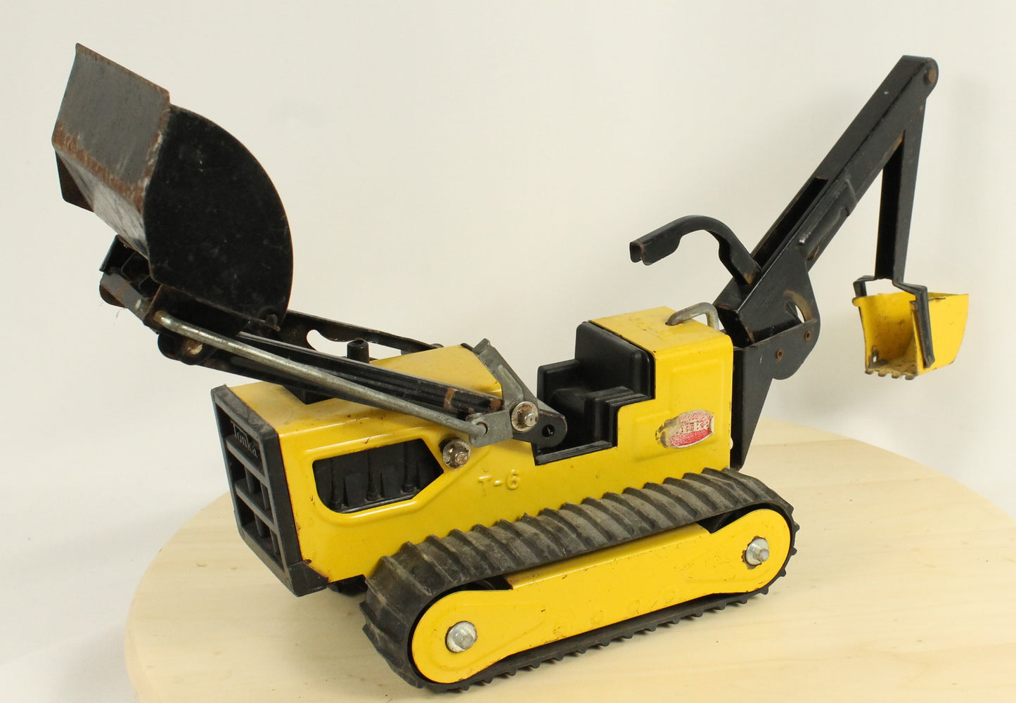 Vintage Tonka Turbo-Diesel Dump Truck & T-6 Bulldozer/Backhoe Metal Construction Vehicle Lot