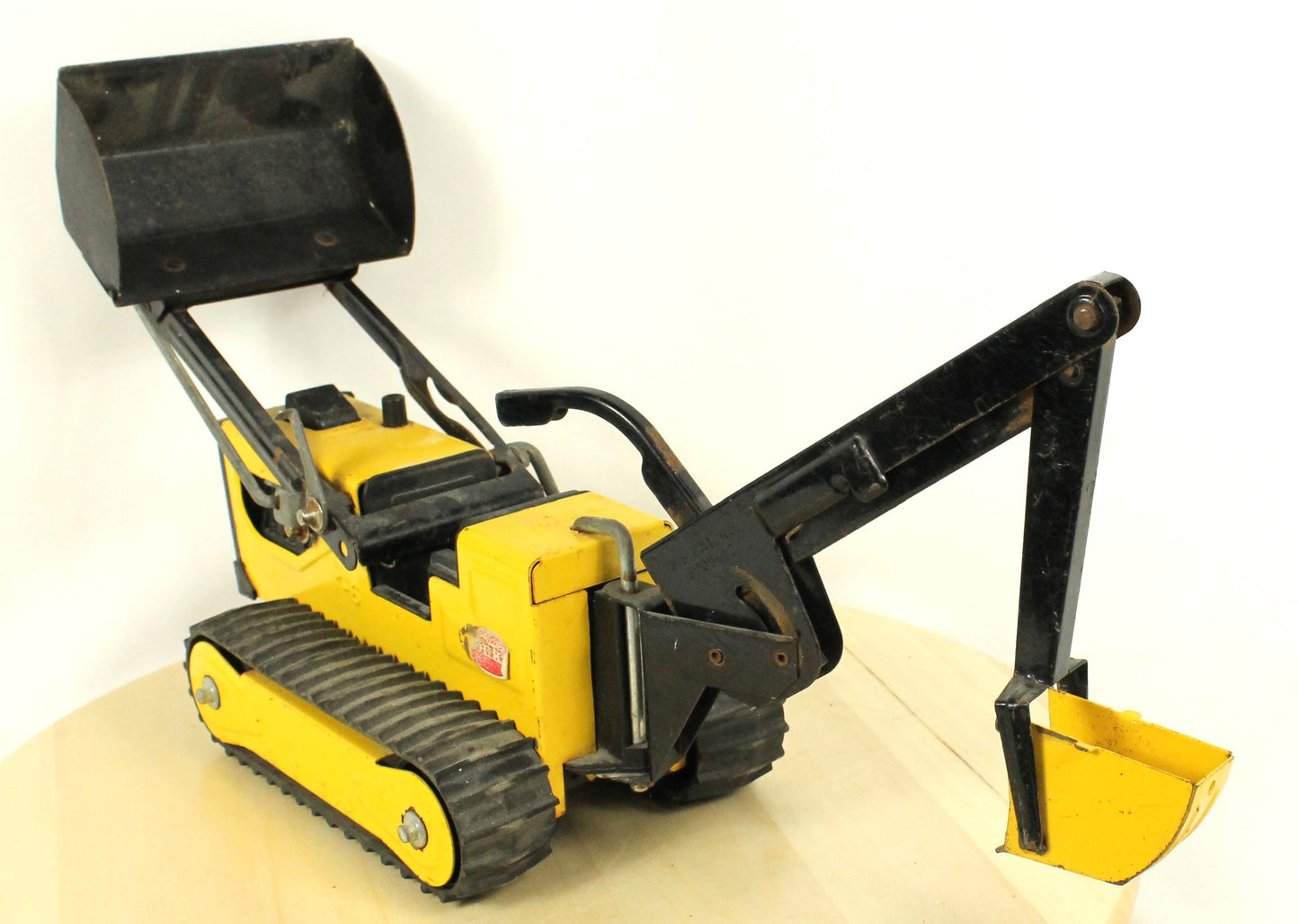 Vintage Tonka Turbo-Diesel Dump Truck & T-6 Bulldozer/Backhoe Metal Construction Vehicle Lot