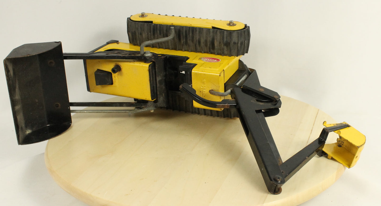 Vintage Tonka Turbo-Diesel Dump Truck & T-6 Bulldozer/Backhoe Metal Construction Vehicle Lot