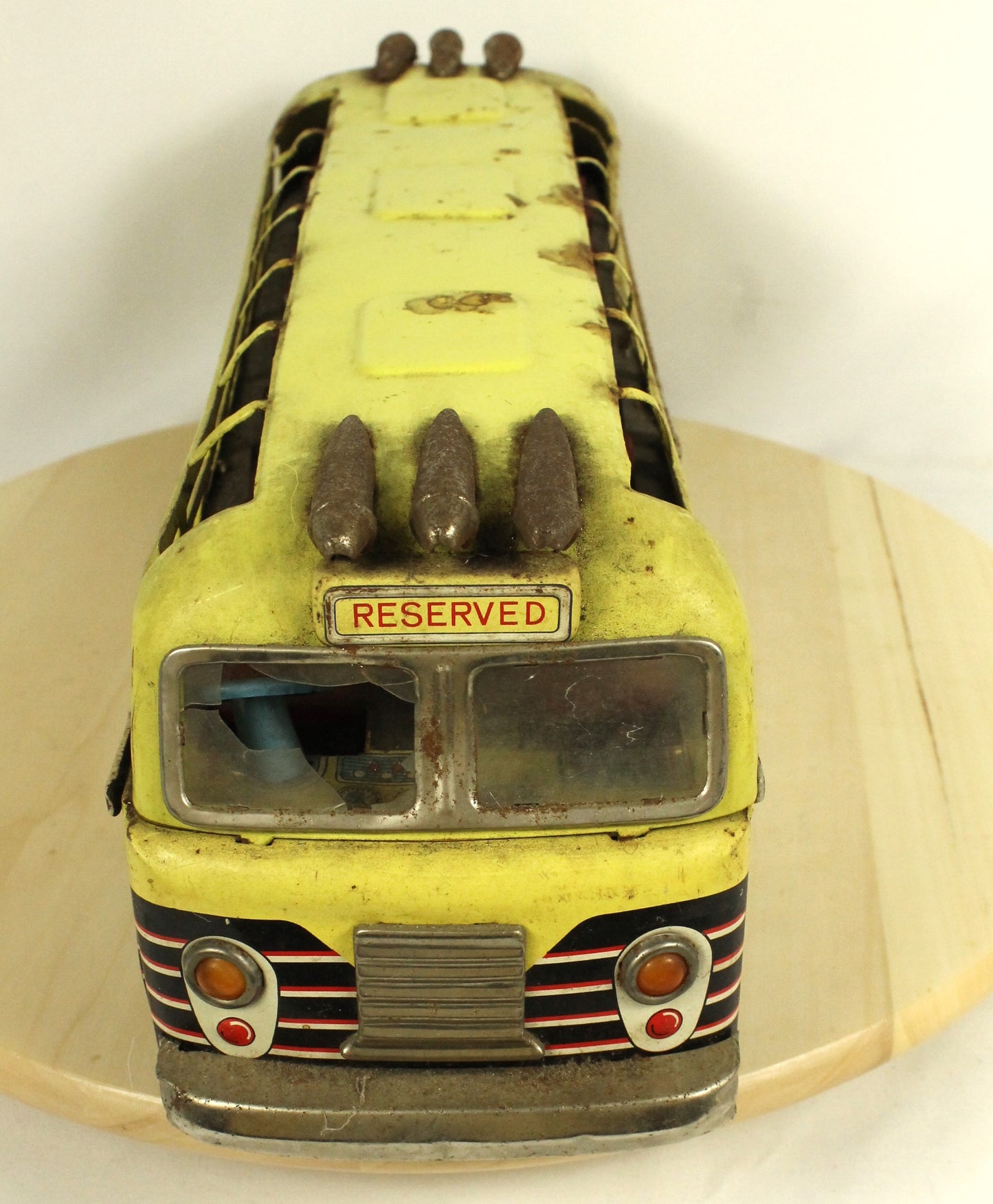 Vintage Tin Sight-Seeing Tour Bus Toy