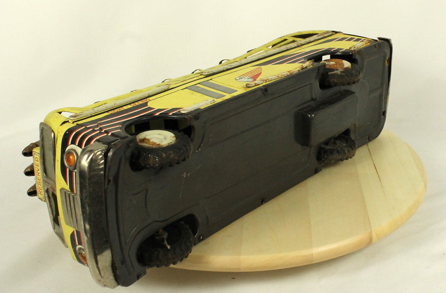 Vintage Tin Sight-Seeing Tour Bus Toy