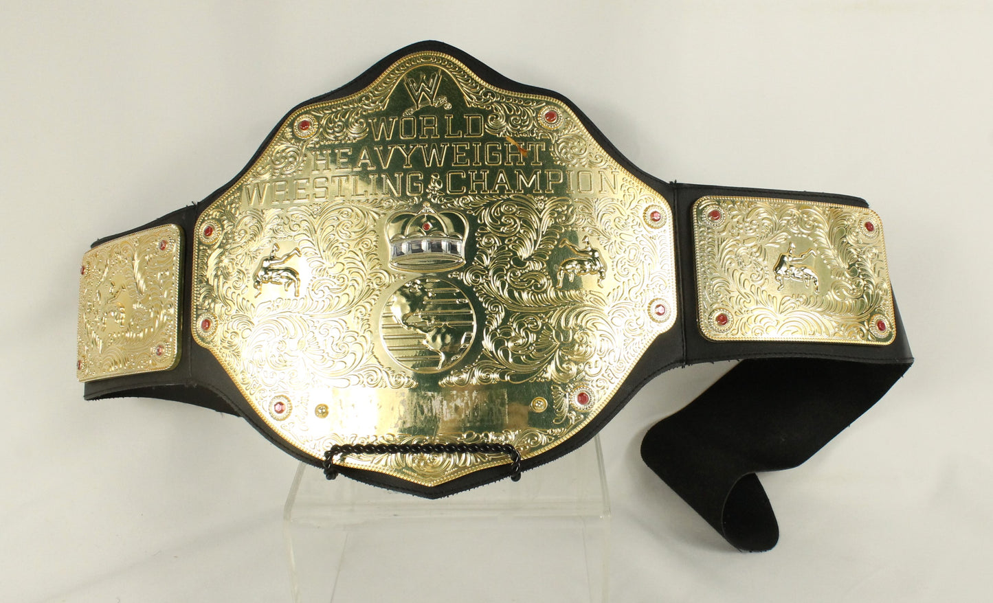 WWE Championship Belt Replica Lot – U.S. Title, Tag Team, & World Heavyweight